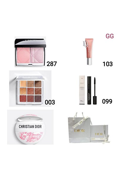 DIOREXA مجموعة من منتجات مكياج المتنوعة، بما في ذلك أحمر الخدود "روزي جلو" ول...