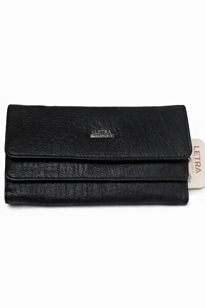 Letra KADIN CÜZDAN SİYAH DERİ RENK