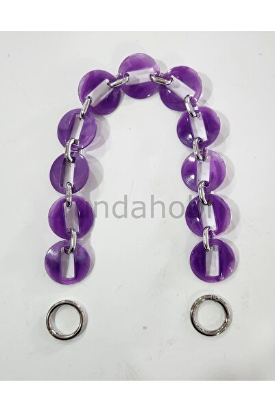 fundahobi Acrylic Bag Handles - with Silver Attachments