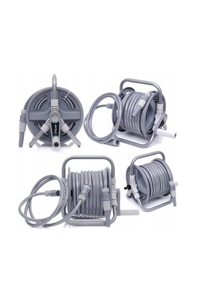 Kraft Градински маркуч със стойка 20 метра, диаметър на конектора 3/4", работ...