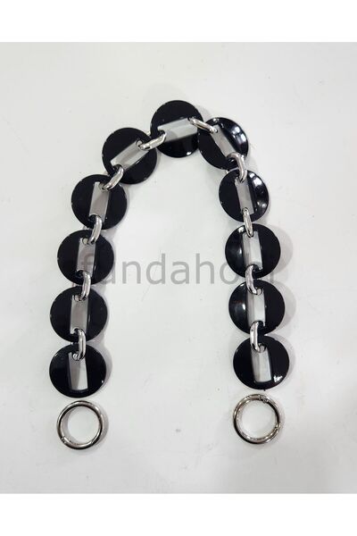 fundahobi Acrylic Bag Handles - with Silver Attachments