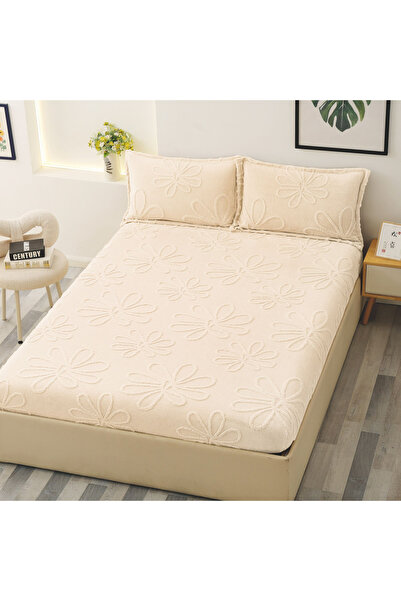FIONNA.RO Cocolino Embossed Flowers Duvet Cover 180x200cm - Cream