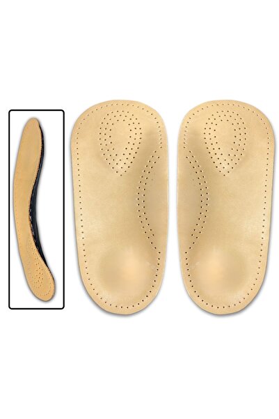 ipekbazaar Hakiki Deri Ortopedik Yarım Tabanlık Bitkisel Tabaklanmış Ark & Ke...