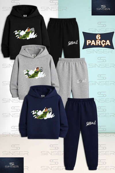 SS SİNSER Παιδικό Unisex ΣΕΤ ΦΟΡΜΑΣ ΠΟΔΟΣΦΑΙΡΙΣΤΗ 3 ΤΕΜΑΧΙΩΝ με κουκούλα και ...