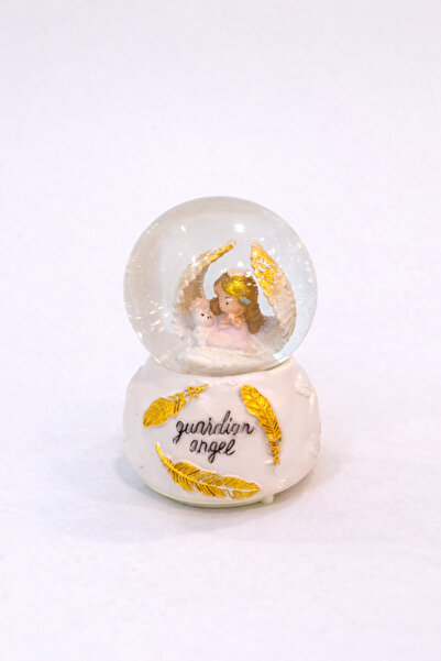 ZEFLAZER Hediyelik Kişiye Özel Melekli Kar Küresi – Koruyucu Melek & Bebek Te...
