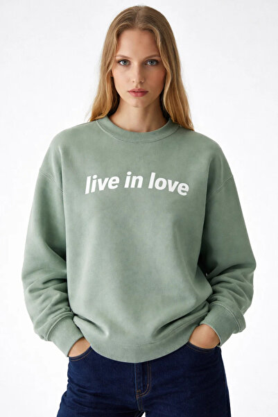 COMBİNE MİCHAİL Hanorac pentru femei Live İn Love cu imprimeu Çağla