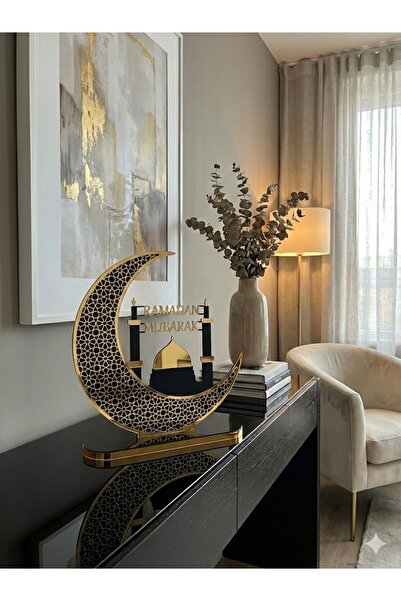 BM Altın Dekor Dekoratif Ramazan Yazılı Ev Süsü Biblo