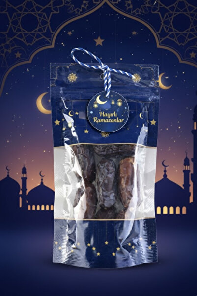 DEKAPAK SET(Doypack+İp+Hayırlı Ramazanlar Kartı) Hurma Lokum Şeker Poşeti Ram...