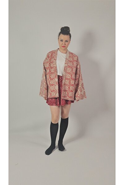 Ebru Sağlam Design ceket (wearable art) rose