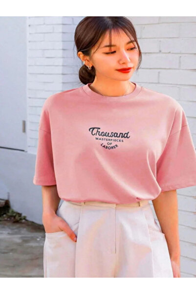 ASSEL Kadın Baskılı Oversize tshirt