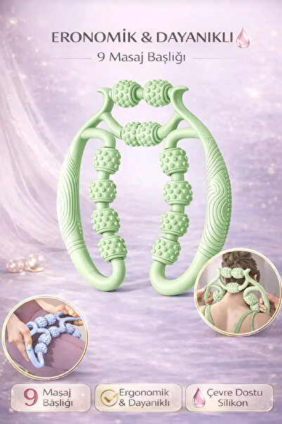 Berdina Home Muscle Relaxing Massager 9-Wheel Lymphatic Drainage Roller Relax...