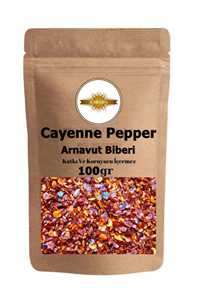 İLMİ ŞİFA Cayenne Pepper (Capsicum annuum) Arnavut biberi Taze Öğütülmüş 100 Gr