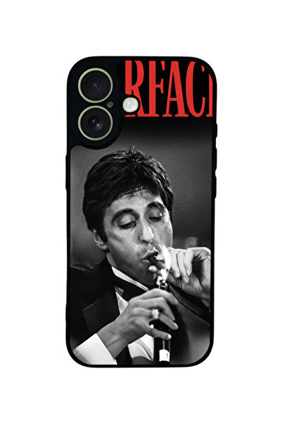 BGAKSESUAR iPhone 17 Uyumlu Scarface Tasarımlı Glossy Premium Kılıf