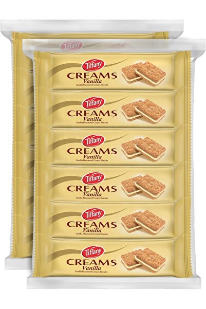 Tiffany بسكويت كريمي بنكهة الفانيليا 12 × 80 جم