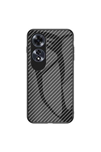 OEM Carcasă din sticlă carbon pentru Huawei P30, neagră