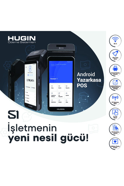 HUGIN S1 Android Yazar Kasa POS | Kurulu Gönderim