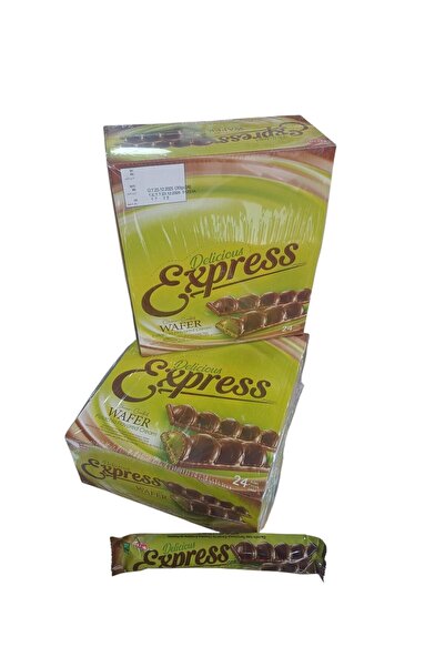 Elvan DUBAİ EXPRES ÇİKOLATA KAPLAMALI GOFRET 2 Lİ 24 X 2 48 ADET