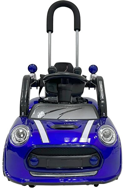 Generic Kids Ride-On Electric Car - 6V Battery, Dual Joystick Control & Parent Push Handle (Blue)