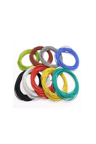 Voltaj Çok Damarlı Montaj Kablosu 24AWG Sarı 10M