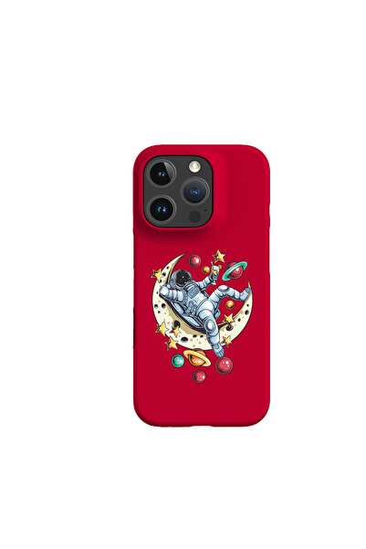 KaffCase حافظة هاتف آيفون 16 برو ماكس بتصميم رائد الفضاء 3 مطبوعة