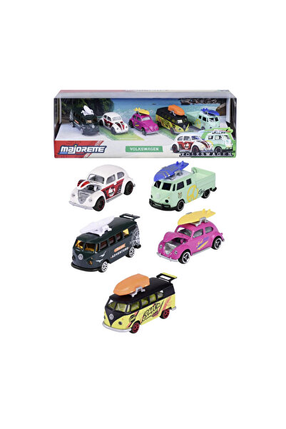 Majorette Volkswagen Metal Car Set - 5 Pack
