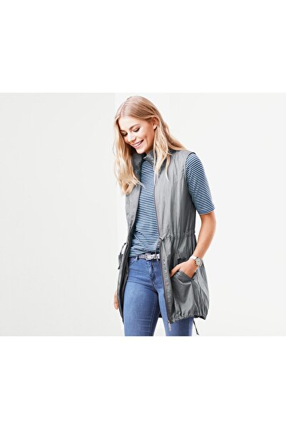 Tchibo Women Plain Sleeveless Vest, Grey