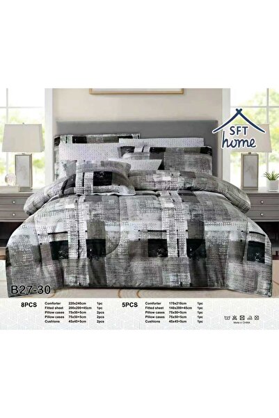 Graciana مفرش صيفي فاخرمايكرو فايبر نفرين 8 قطع