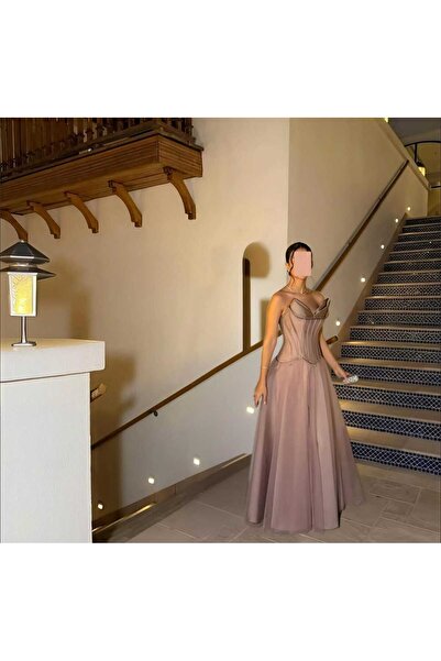 Tsador Attractive brown evening dress