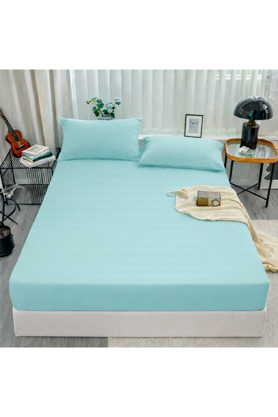 NazeninHome Double Bed Sheet Set Ranforce 100% Cotton |   Non-Elastic Flat Sh...