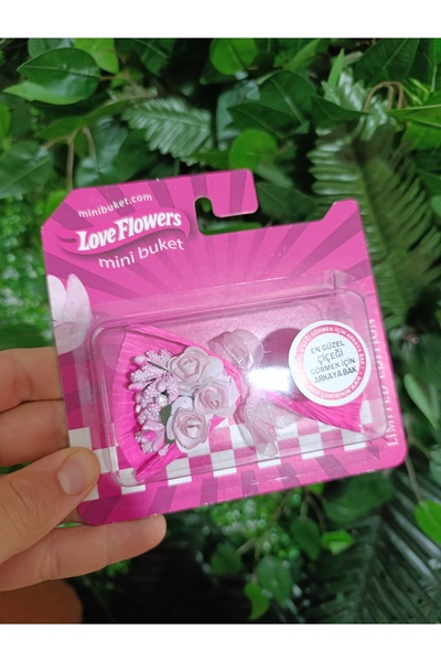 Black Rose Love Flowers Mini Buket – arkasi Aynalı, Şık ve Romantik Tasarım 🌸