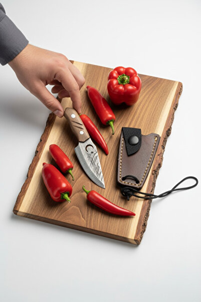 MERTCAN KNİFE Handmade Tasarım Boyun Askılı Mini Kamp Ve Mutfak Yardımcısı - ...