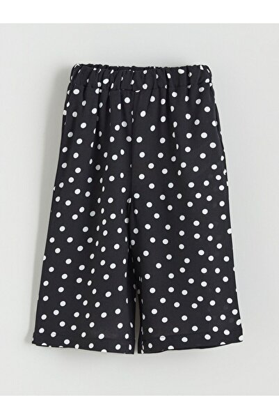 LC Waikiki Elastic Waist Polka Dot Girl's Trousers