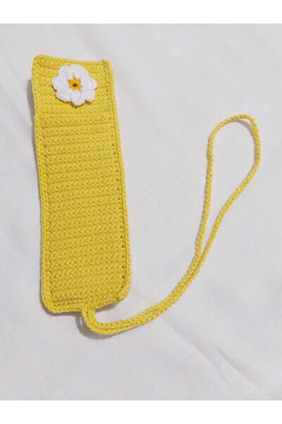 evim oyuncak dünyası Papatya Figürlü Tasarım Kitap Ayracı Amigurumi Organik