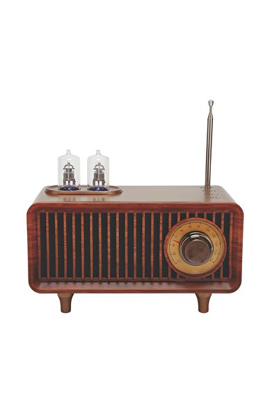 NO BRAND راديو Walnut Rotary FM