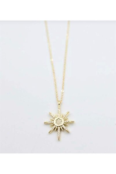 Çelik Kuzey Yıldızı Kolye