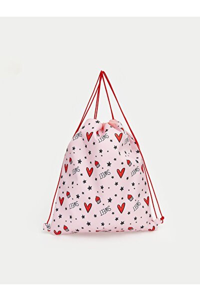 LC Waikiki Printed Drawstring Girls' Backpack