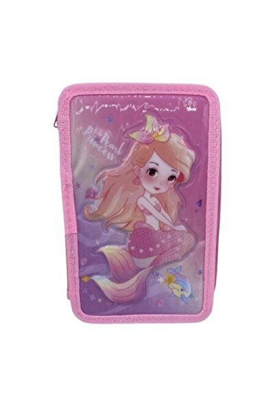 OEM Equipped School Pencil Case for Girls, 3 Compartments, 33 Pieces, 19 cm, ...