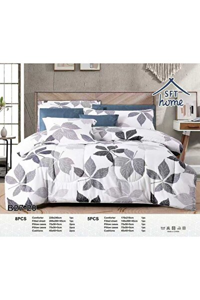 Graciana Luxury summer microfiber double bedsheet set, 8 pieces