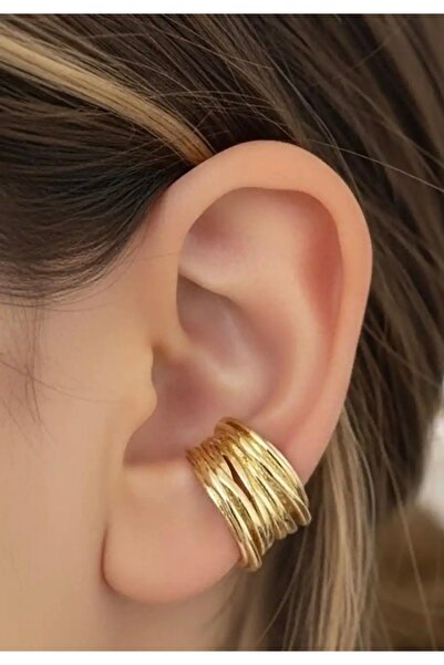 AychaAksesuar Çelik vip çoklu halkalı delik gerektirmez kıkırdak küpe earcuff
