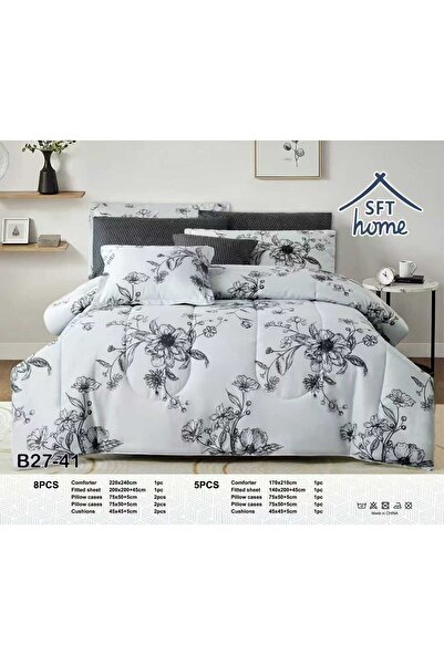 Graciana مفرش صيفي فاخر نفرين ماكرو فايبر 8قطع