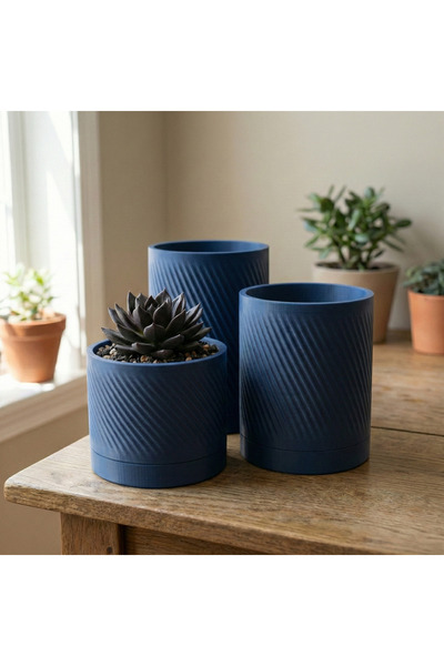 comes KUMRU Serisi Dekoratif Modern ve Minimalist Tasarım Sukulent Saksısı - ...