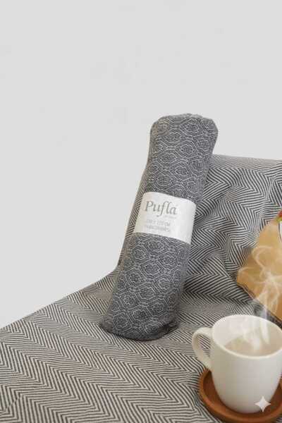 pufla Multipurpose Coverlet 130 X 170 cm Tv Blanket Grey