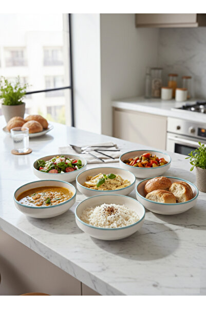 RGS HOMELİFE 6-Piece Soup, Salad, and Compote Bowl Set, Gift Salad Bowl Set w...