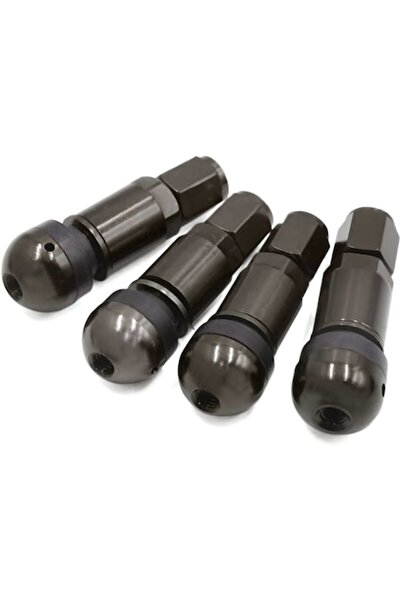 Rema Set de 4 valve metalice negre pentru senzori de presiune (bază rotundă)