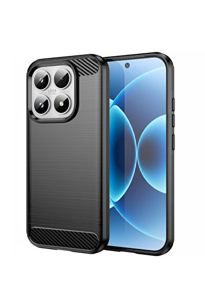 Techsuit Husă din silicon pentru Xiaomi 17 Carbon, neagră