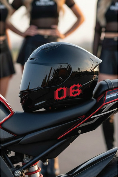 Yalıgraf Reklam Tabela Kask Sayı Sticker - Şehir Plaka Kodları - Racing Motor...