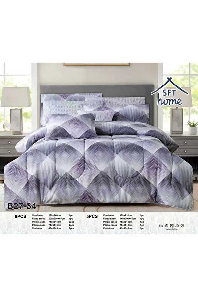 Graciana Luxury King Size Microfiber Bedspread Set (5 pieces)