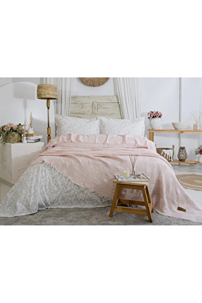 Şaheser Home Collection Σετ κουβερλί Pamela Jacquard Muslin 100% βαμβακερό διπλό