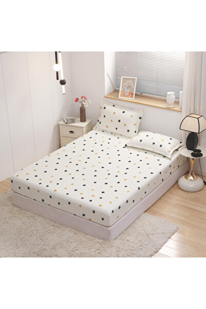 FIONNA.RO Cocolino Stretchy Pillowcase and Pillowcases - White with Stars