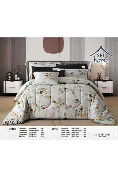 Graciana Luxury King Size Microfiber Bedspread Set (5 pieces)